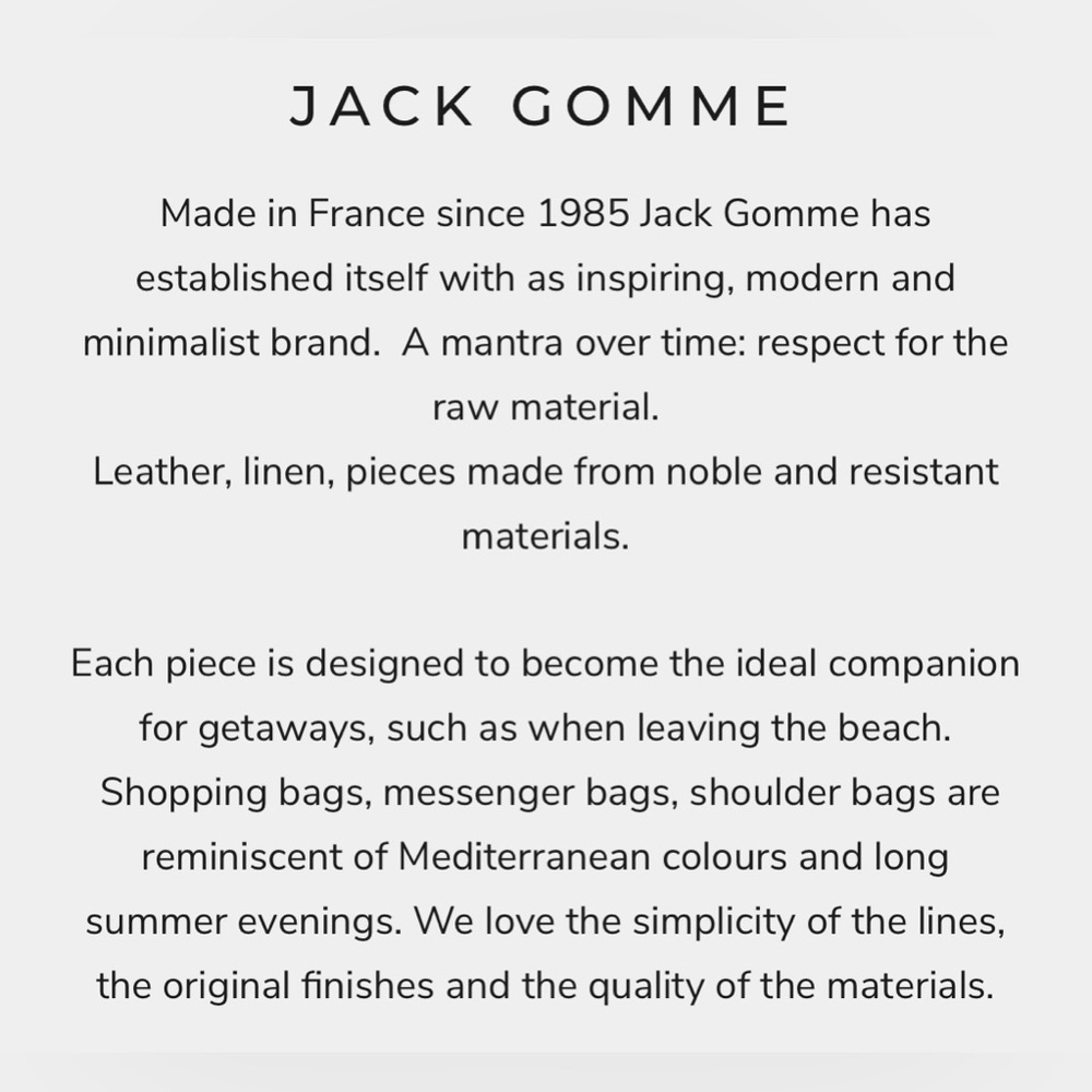 Jack Gomme Atelier GenuineLeather Calm ToteBag Purse -Khaki Made In France RAREā - Picture 13 of 16